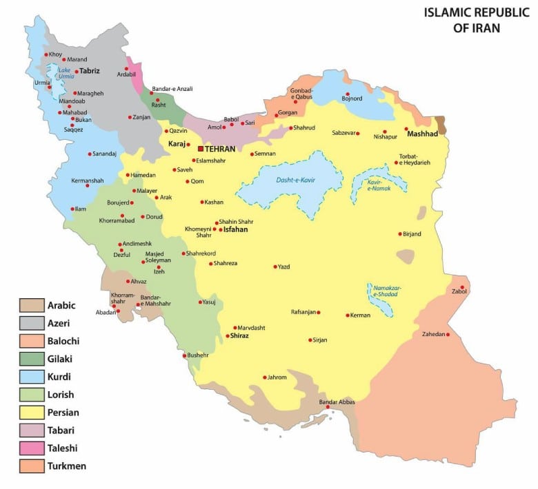 The Persian Language And Its Dialects: Exploring Linguistic Diversity Within Iran 2 Vector Map With The Distribution Of The Main Language Areas Of Iran