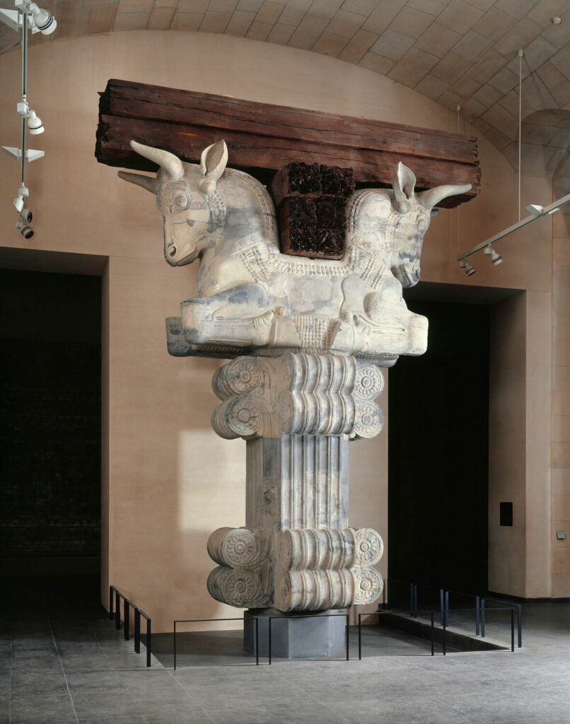 Unearthing The City Of Lilies: The Dieulafoys’ Persian Legacy 10 Bull-Headed Capital From The Apadana Of Darius I Glazed Limestone Capital From A Column In The Audience Hall (Apadana) Of Darius I’s Palace At Susa, C. 522–486 Bc. Discovered By Marcel Dieulafoy, Now On Display At The Louvre, Sully Wing, Room 307.